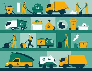 Residential and commercial solid waste collection and transportation. Cleaning city