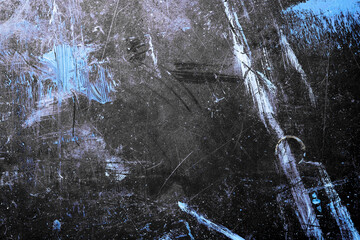 Monochrome abstract texture. Smears of oil paint on an art palette. The concept of the modern school of art. Fragment of creative work. Colors of the year 2024