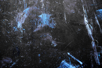 Monochrome abstract texture. Smears of oil paint on an art palette. The concept of the modern school of art. Fragment of creative work. Colors of the year 2024