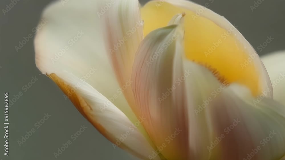 Poster Zooming in on a single bud tracing the intricate patterns of its petals as it prepares to open.