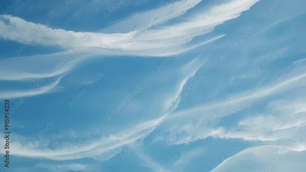 Poster mesmerizing footage of thin wispy clouds snaking and weaving through the sky like a living creature.