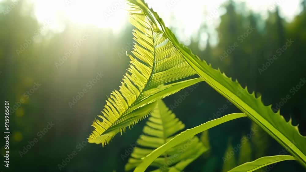 Poster a timelapse shot captures the rapid unfolding of a fern frond showcasing the natural progression of 