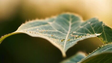 With the camera focused on a single leaf the intricate s and delicate texture of a creeping vine become the main focus highlighting the beautiful complexity of natures design.