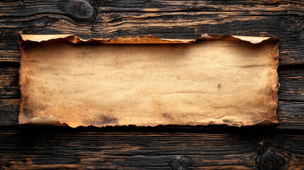 Blank paper on a wooden table with ample empty space for text or design, symbolizing new beginnings, creativity, and potential