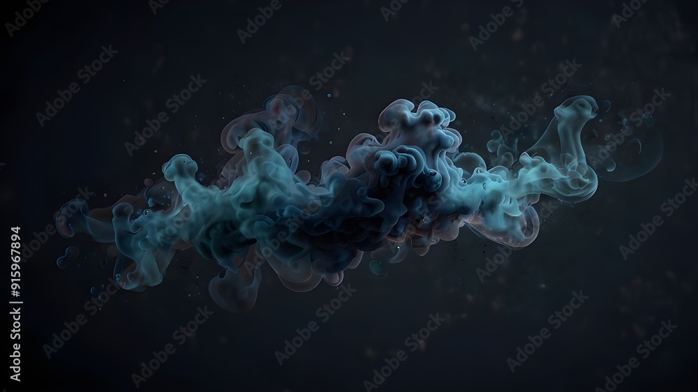 Poster overlays of the smoke and dust effect. creative components for digital design and photography. for e