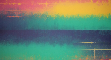 Naklejka premium Textured abstract paint on canvas background grunge art wallpaper colorful wall pattern in vintage design paper old artistic brush strokes backdrop decorative retro watercolor draw illustration 