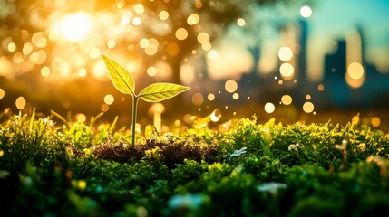 Green energy, renewable technologies to reduce carbon dioxide, wind turbines, solar panels, eco-friendly solutions.