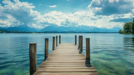 lake chiemsee in bavaria at Gstadt - germany