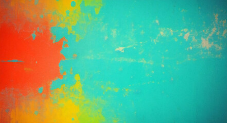 Fototapeta premium Textured abstract paint on canvas background grunge art wallpaper colorful wall pattern in vintage design paper old artistic brush strokes backdrop decorative retro watercolor draw illustration 