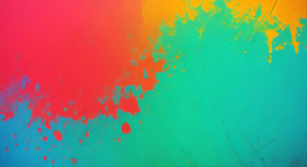 Fototapeta premium Textured abstract paint on canvas background grunge art wallpaper colorful wall pattern in vintage design paper old artistic brush strokes backdrop decorative retro watercolor draw illustration 