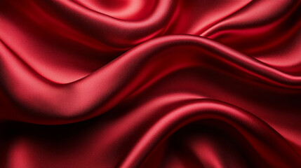 Fototapeta premium red fabric with intricate texture, evoking feelings of passion, energy, and warmth. The abstract pattern suggests movement and chaos, symbolizing intense emotions and dynamic life forces