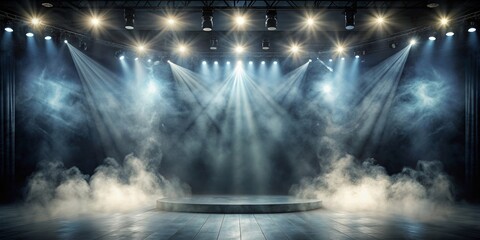 Ethereal stage with dramatic fog and lighting , ethereal, stage, dramatic, fog, lighting, atmosphere, mystical