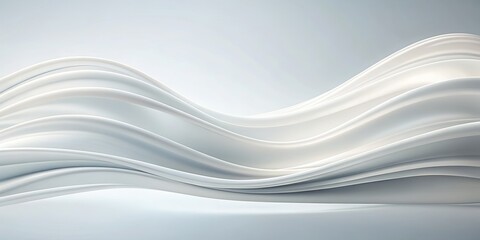 Fototapeta premium White wave background with fluid and abstract design, ocean, texture, smooth, backdrop, flowing, pattern, artistic, seamless, elegant