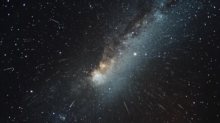 Meteor showers and the Milky Way , Generative AI