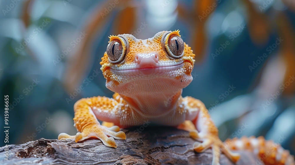 Canvas Prints close-up of a curious gecko