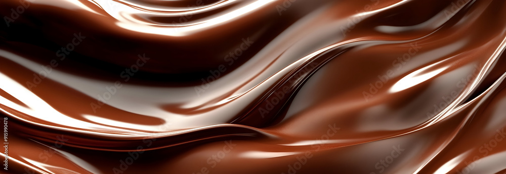 Poster chocolate background texture brown milk wave liquid cocoa cream swirl choco abstract dark coffee. te