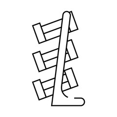 commercial shop furniture line icon vector. commercial shop furniture sign. isolated contour symbol black illustration