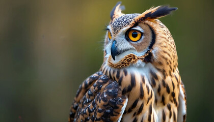 Obraz premium great horned owl, animal photography ,
