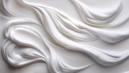 Fototapeta premium White lotion beauty skincare cream texture cosmetic product background