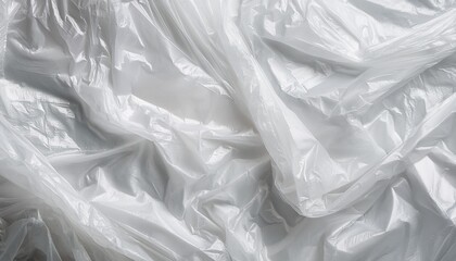 Obraz premium White plastic bag background texture close up
