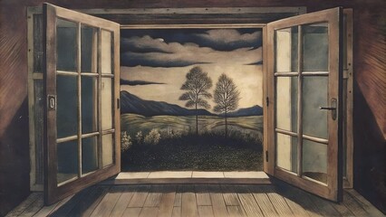 Open window