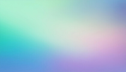 Blue, purple, green gradient. Soft pastel color gradient. Holographic blurred abstract background.