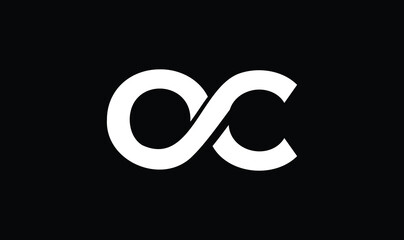 O C Letter Modern Vector Logo Template, letter oc infinity logo