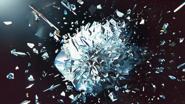 Shattered Glass Explosion