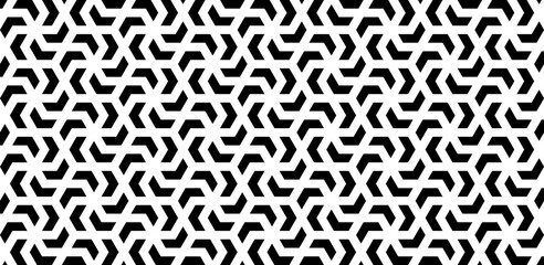 Seamless chevron pattern. Black and white geometric background with arrows.