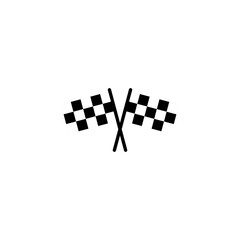 Racing flag icon vector. race flag icon.Checkered racing flag icon