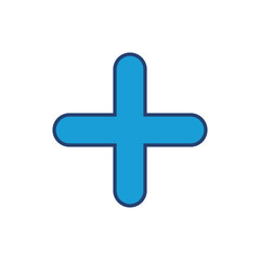 Plus Icon vector. Add plus icon
