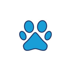 Paw icon vector. paw print icon vector. dog or cat paw