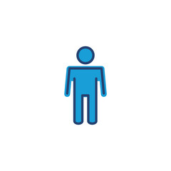 Man icon vector. male icon vector. human symbol
