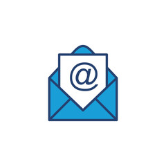 Mail icon vector. email icon vector. E-mail icon. Envelope illustration