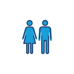 Man and woman icon vector. male and female symbol