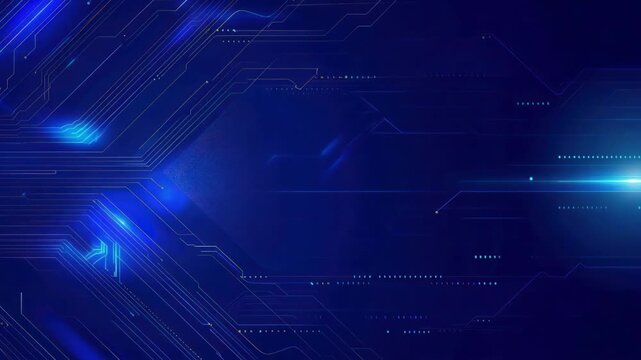 Futuristic digital background with glowing blue lines and circuits, perfect for technology and innovation themes.