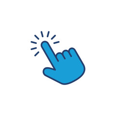Hand cursor icon. cursor icon vector. hand cursor icon click