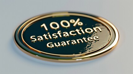 Golden Seal Proclaiming 100% Satisfaction Guarantee