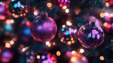 Fototapeta premium Sparkling Christmas Ornament