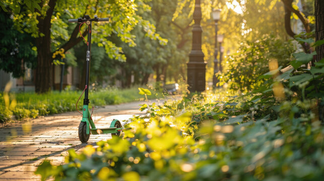Electric scooters promoting green commuting in cities