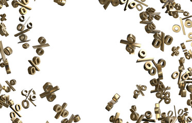percent sign rain  percentage icon interest rate