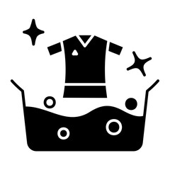 t shirt wash Solid icon