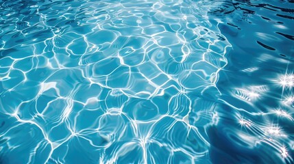 Background of pool water in blue and white
