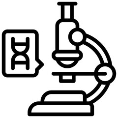Microscope Icon. Electron Microscope Icon