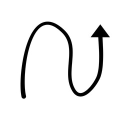 Arrow Doodle Line Vector 