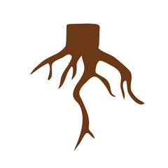 Tree Roots Clipart Vector 