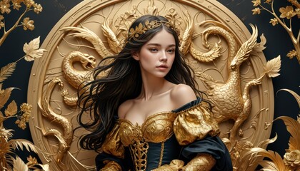 Obraz premium Golden Queen.