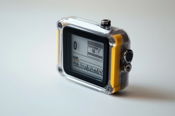 Isolated Insulin Pump Medical Device Concept on Blank White Generative Illustration