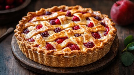 Delicious Raspberry and Blackberry Pie