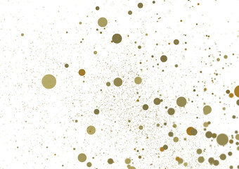 Shimmering Bliss: Mesmeric 3D Illustration Depicting Glistening gold Confetti